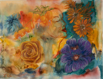Held | Terracotta Floral Fine Art Print